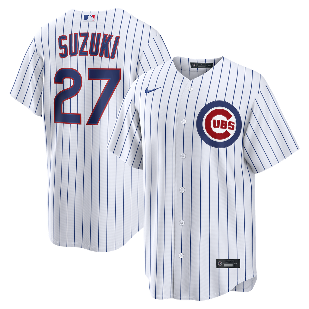 Chicago Cubs Seiya Suzuki Home Replica Jersey (White)