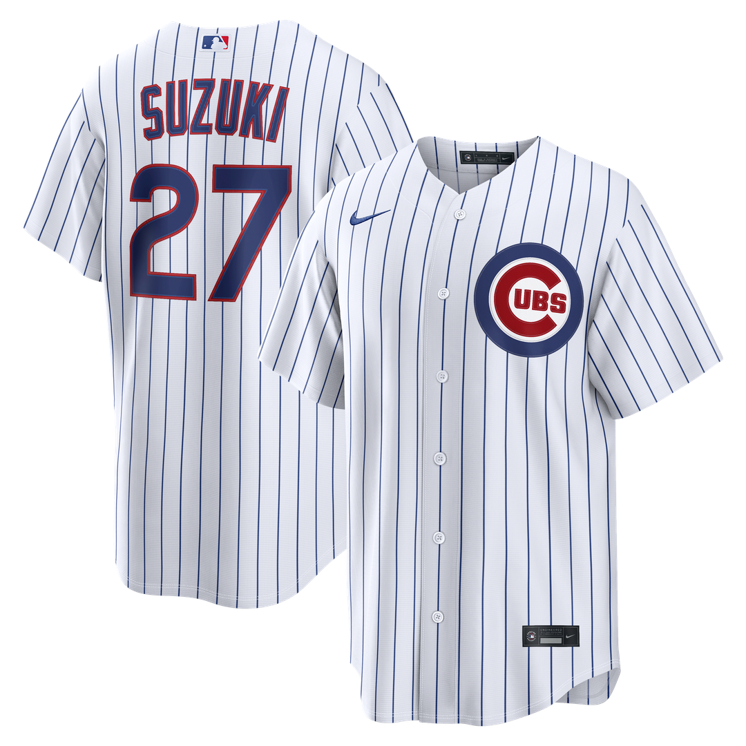 Chicago Cubs Seiya Suzuki Home Replica Jersey (White)