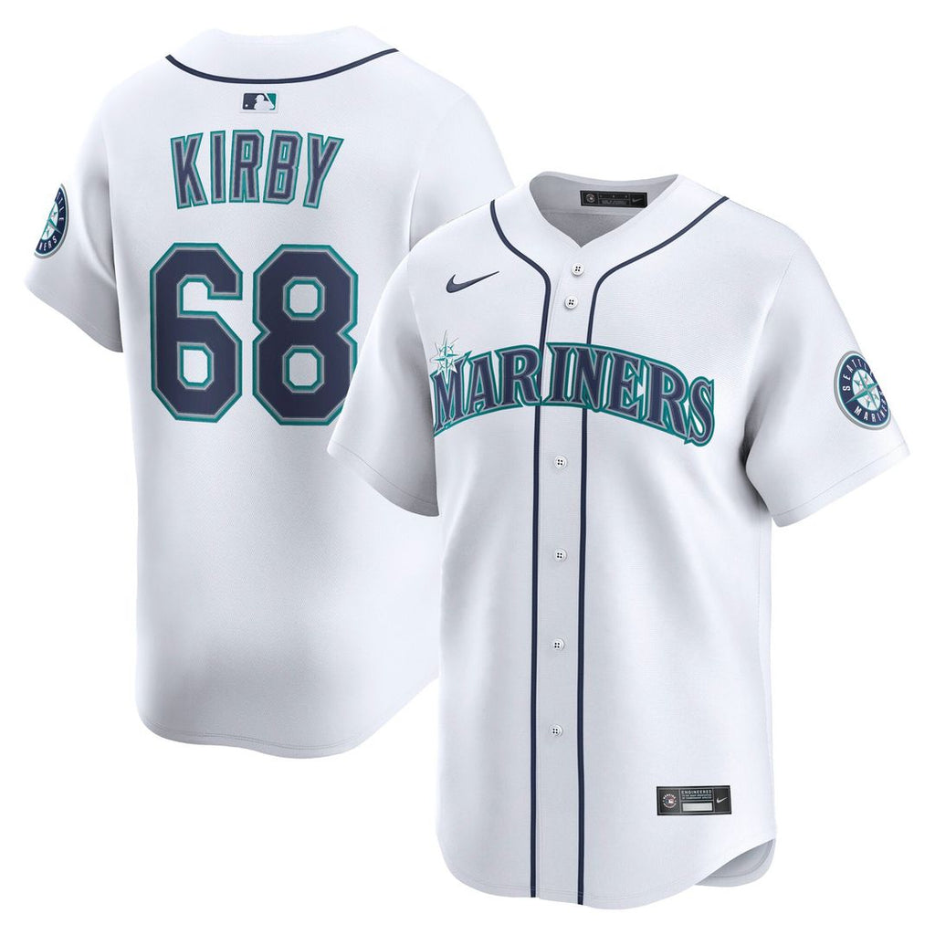 Seattle Mariners George Kirby Home Limited Jersey (White)
