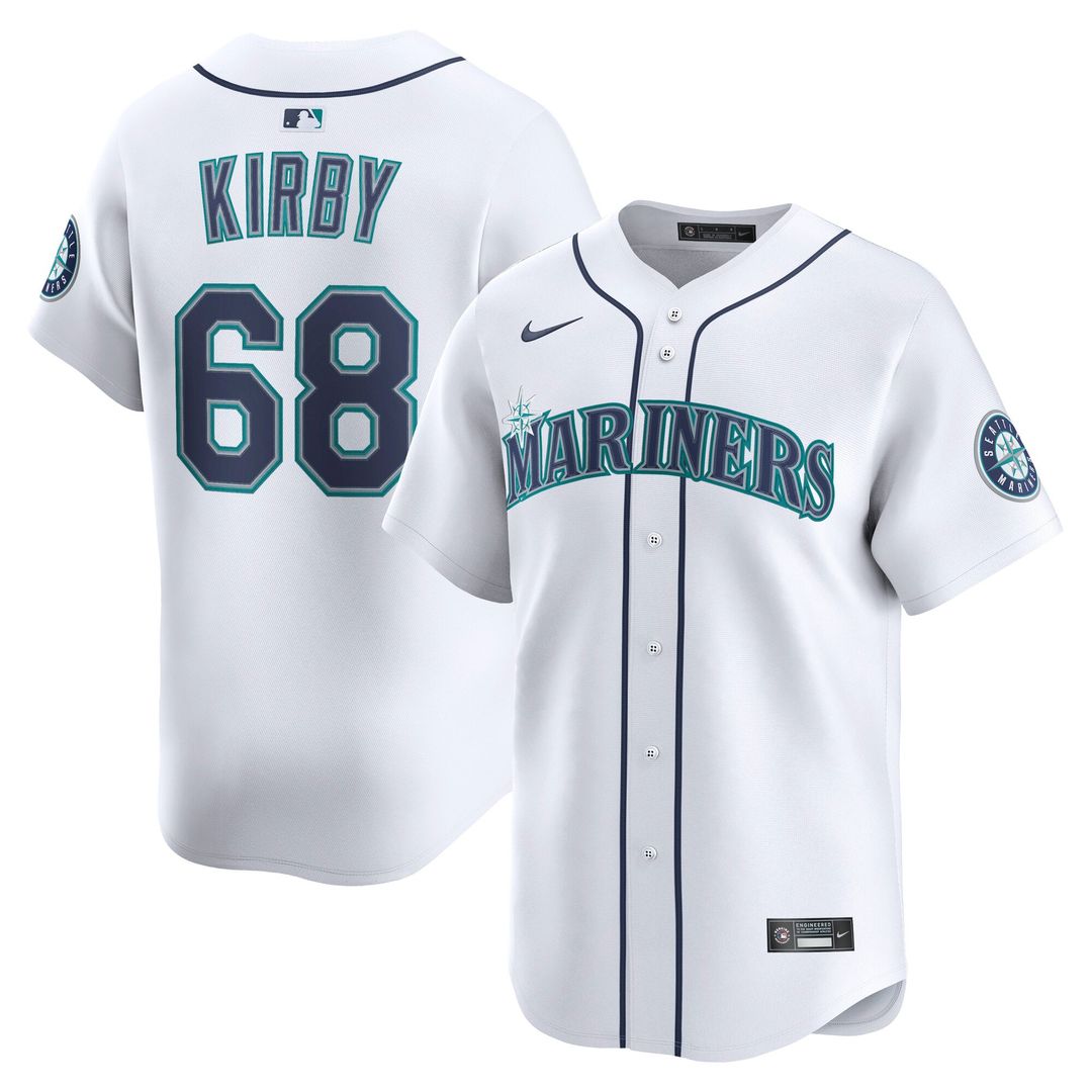 Seattle Mariners George Kirby Home Limited Jersey (White)