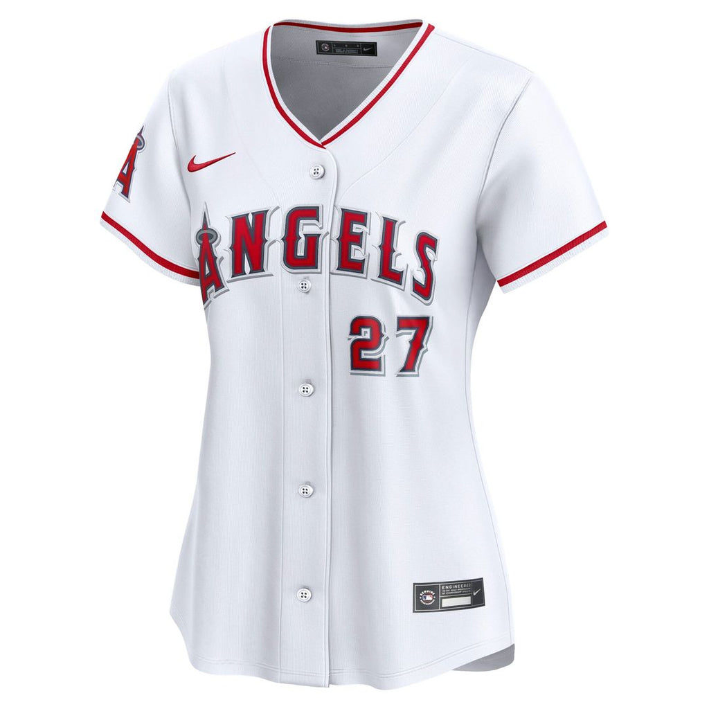 Los Angeles Angels Mike Trout Women's Home Limited Jersey (White)