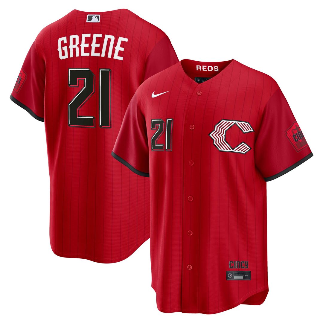 Cincinnati Reds Hunter Greene 2026 City Connect Stadium Jersey (Red)