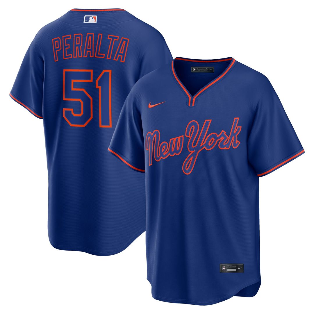 New York Mets Freddy Peralta Alternate Replica Jersey (Royal)