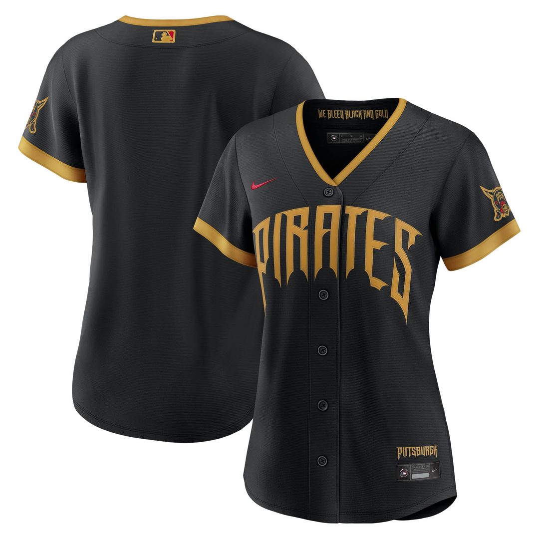 Pittsburgh Pirates Women's 2026 City Connect Stadium Jersey (Black)