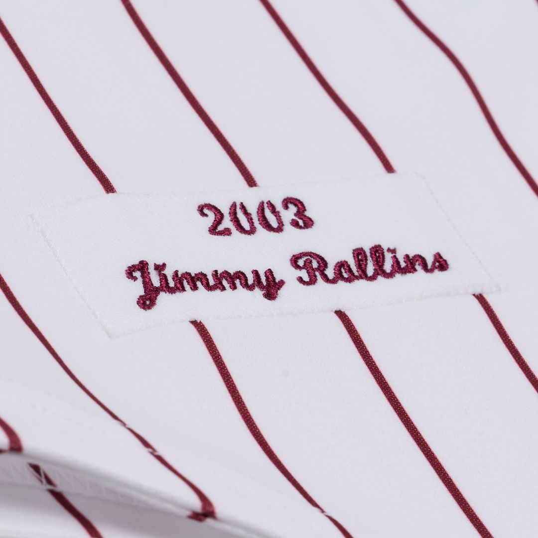 Philadelphia Phillies Jimmy Rollins 2003 Cooperstown Authentic Jersey (White)