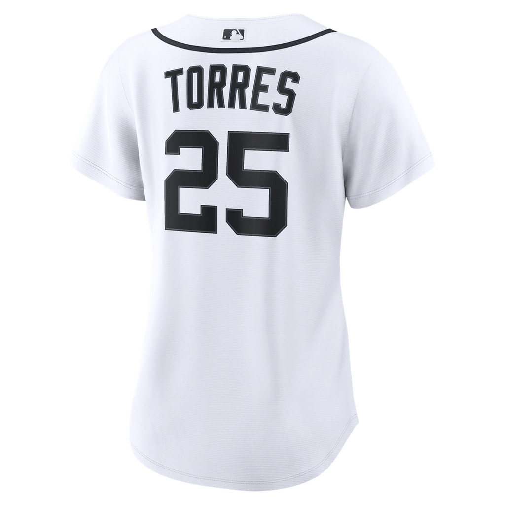 Detroit Tigers Gleyber Torres Women's Home Replica Jersey (White)