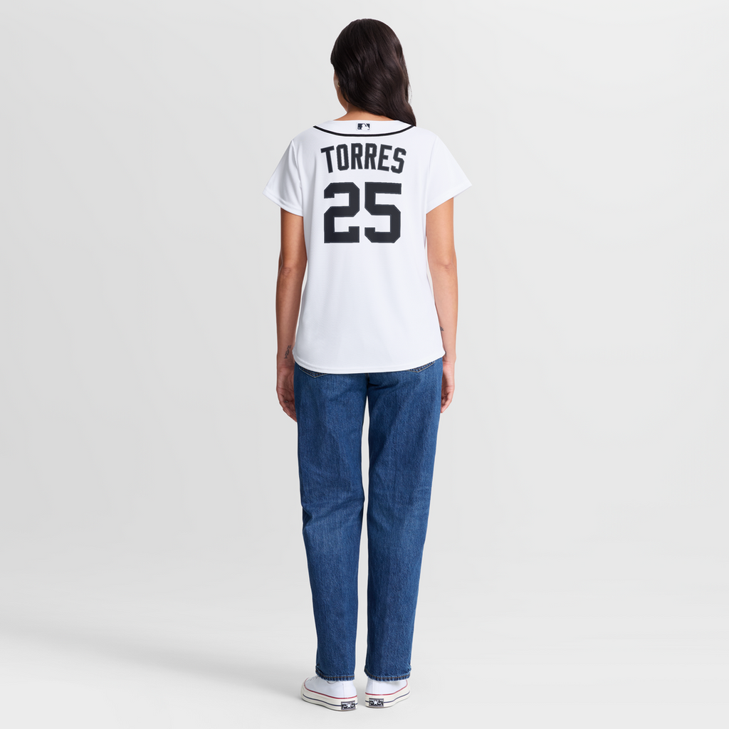 Detroit Tigers Gleyber Torres Women's Home Replica Jersey (White)