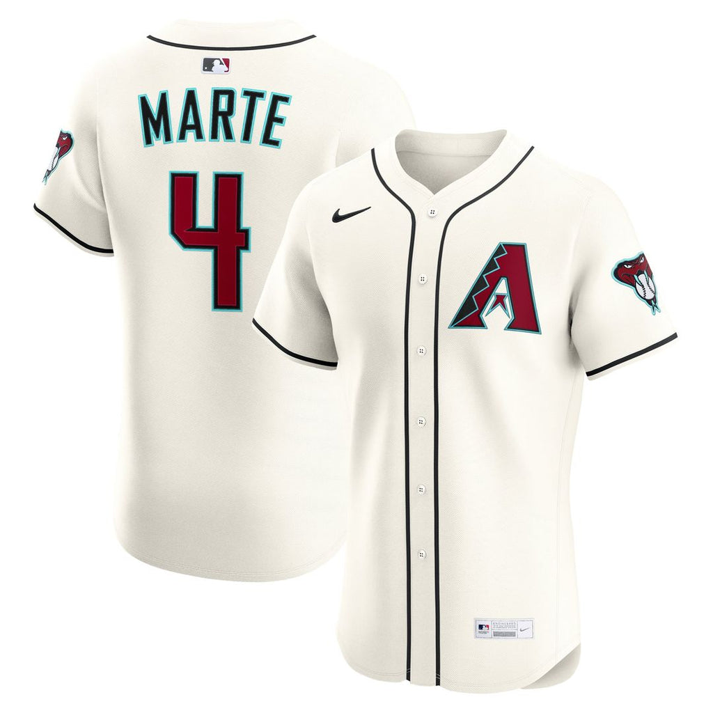 Arizona Diamondbacks Ketel Marte Home Elite Jersey (Cream)