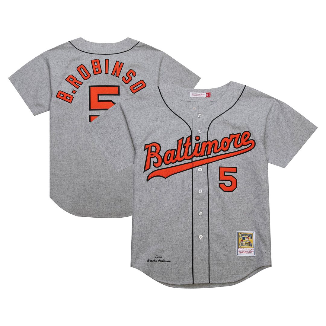 Baltimore Orioles Brooks Robinson Cooperstown 1966 Authentic Jersey (Gray)