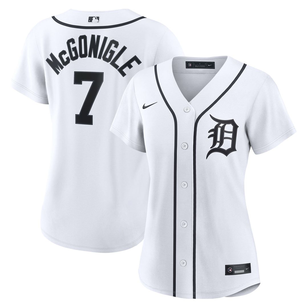 Detroit Tigers Kevin McGonigle Women's Home Replica Jersey (White)