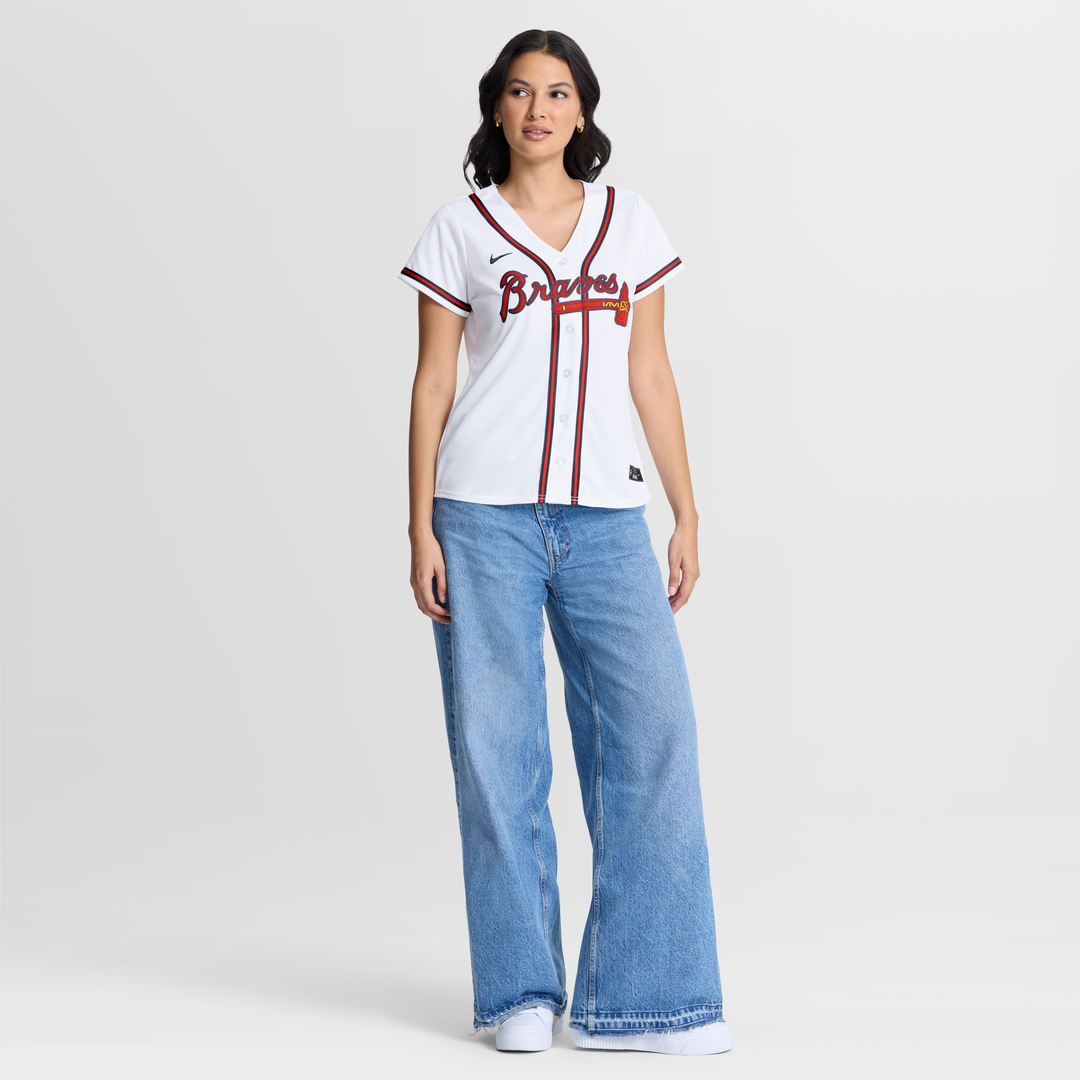Atlanta Braves Grant Holmes Women's Home Replica Jersey (White)