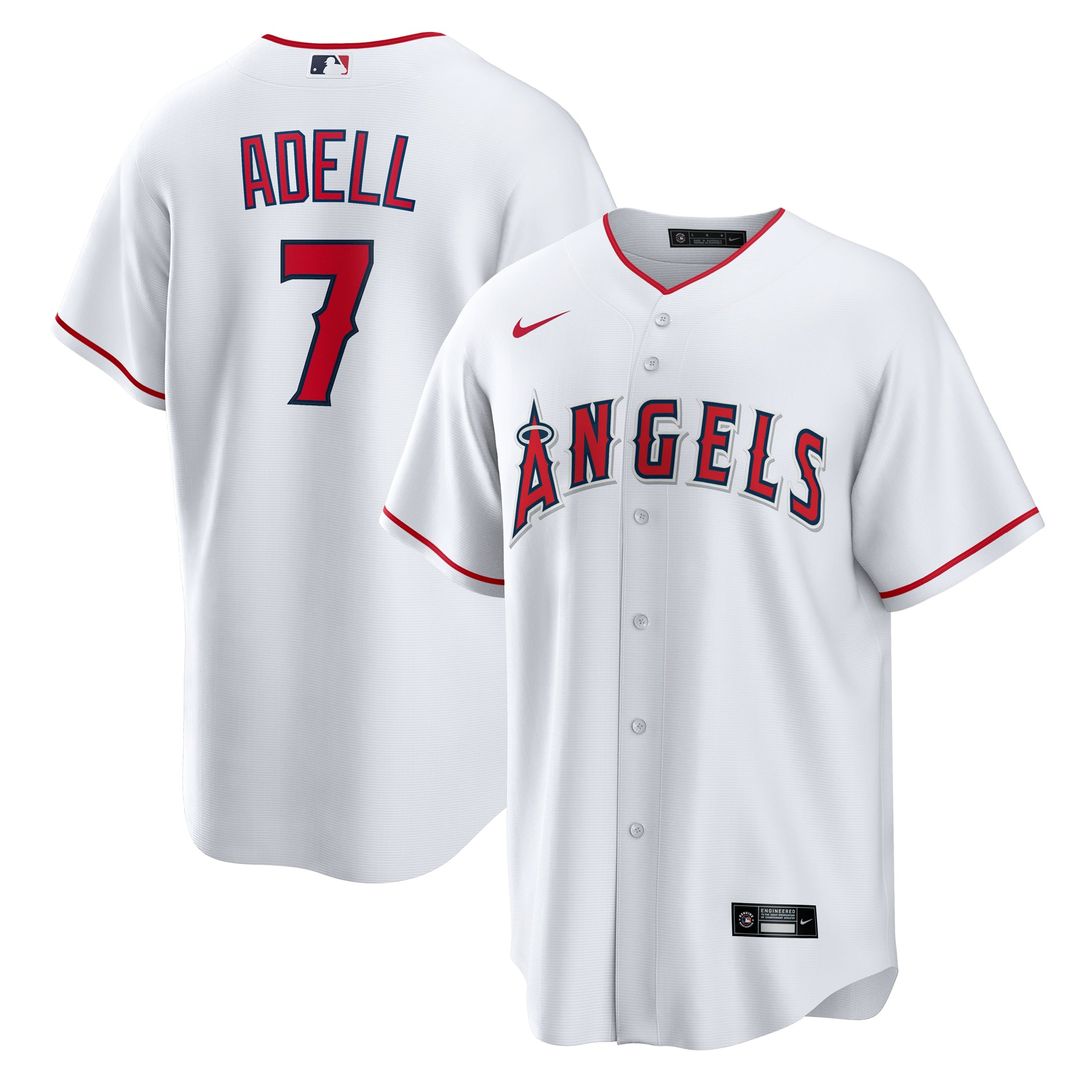 Los Angeles Angels Jo Adell Home Replica Jersey (White)