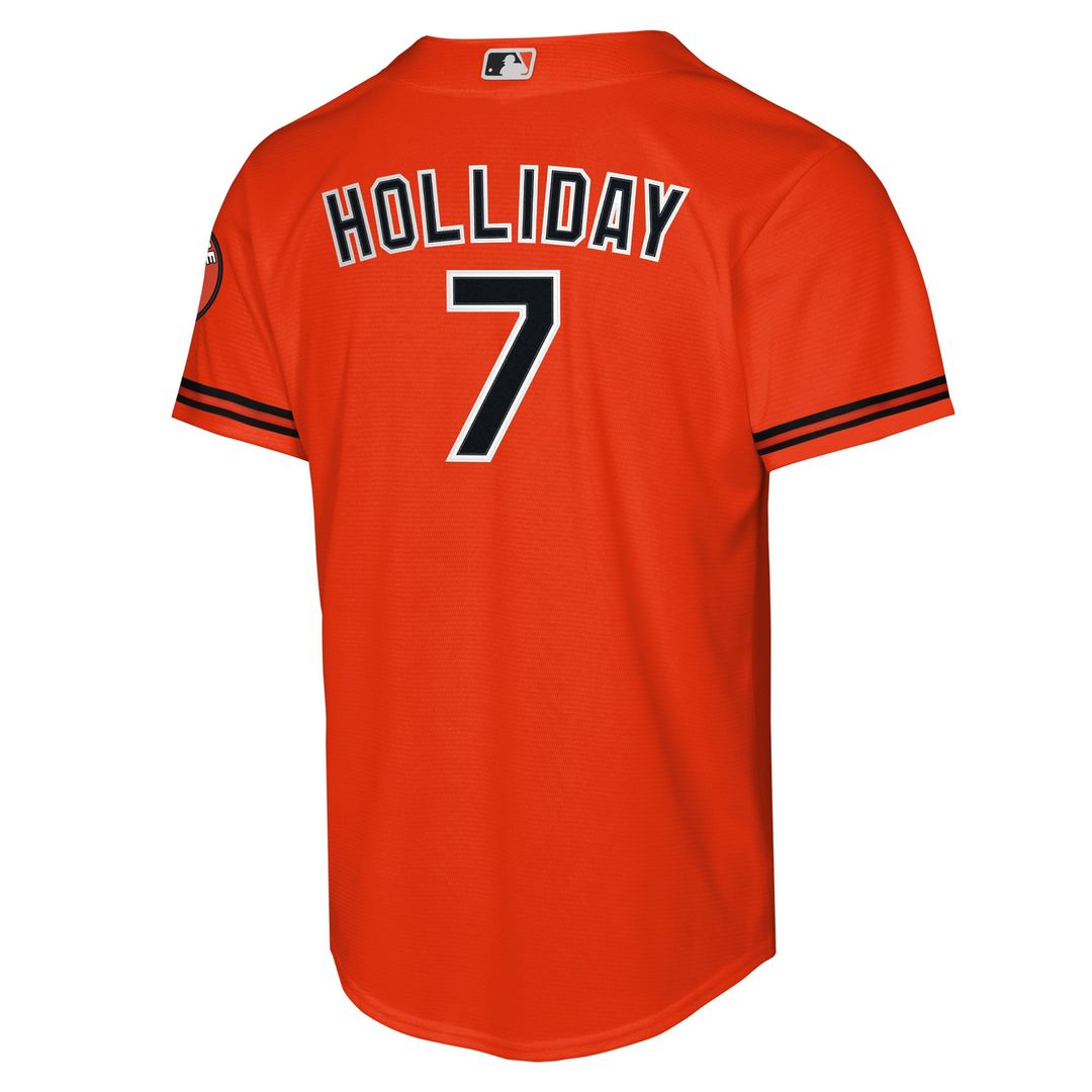Baltimore Orioles Jackson Holliday Youth Alternate 2 Stadium Jersey (Orange)