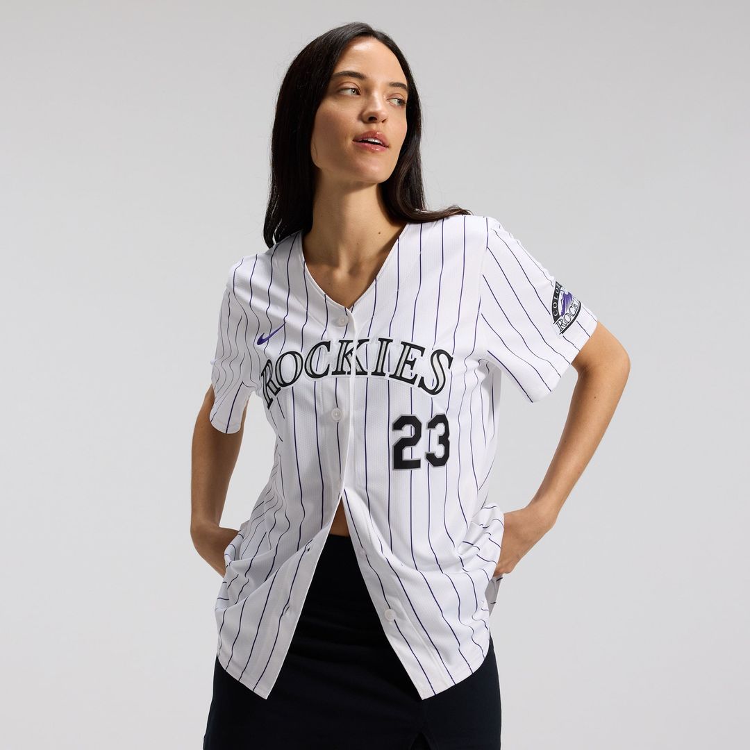 Colorado Rockies Kris Bryant Women's Home Limited Jersey (White)
