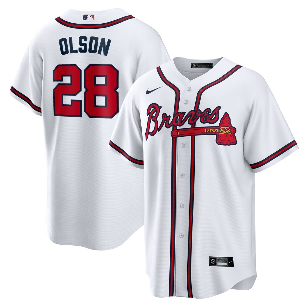 Atlanta Braves Matt Olson Home Replica Jersey (White)