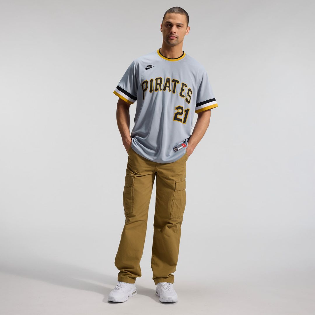 Pittsburgh Pirates Roberto Clemente Throwback Cooperstown Limited Jersey (Gray)