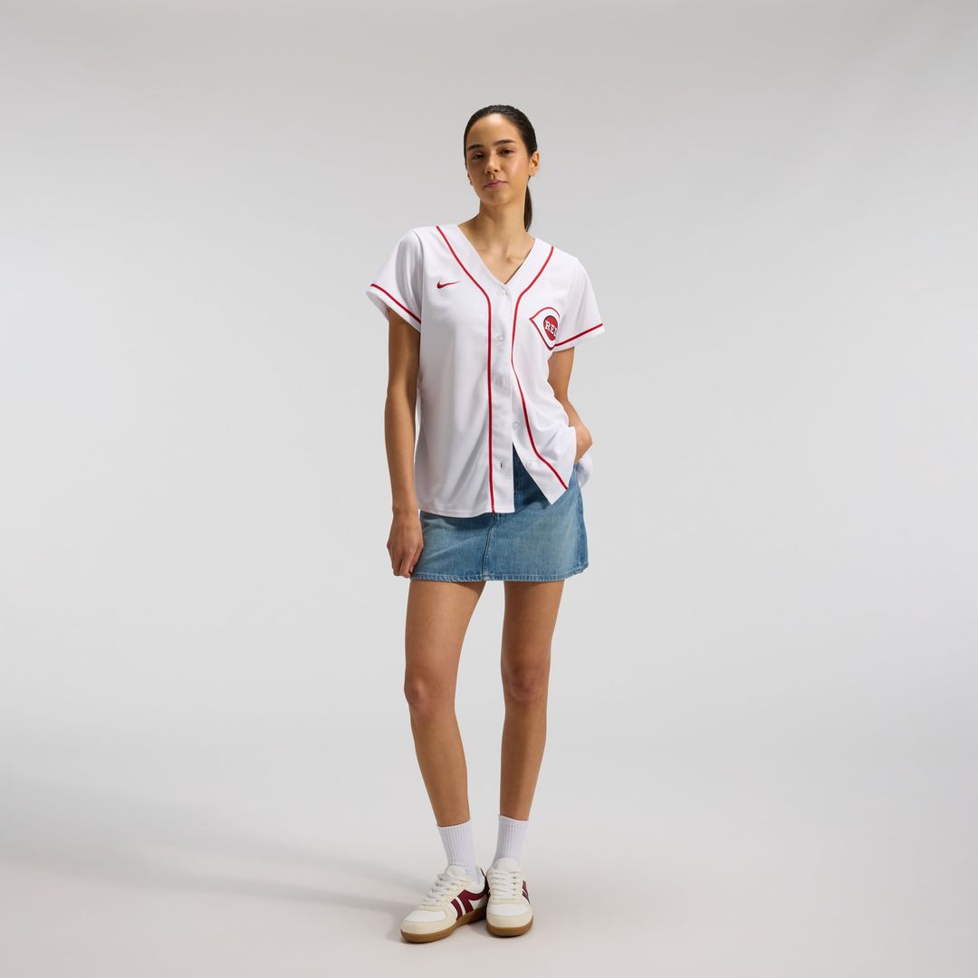 Cincinnati Reds Elly De La Cruz Women's Home Replica Jersey (White)