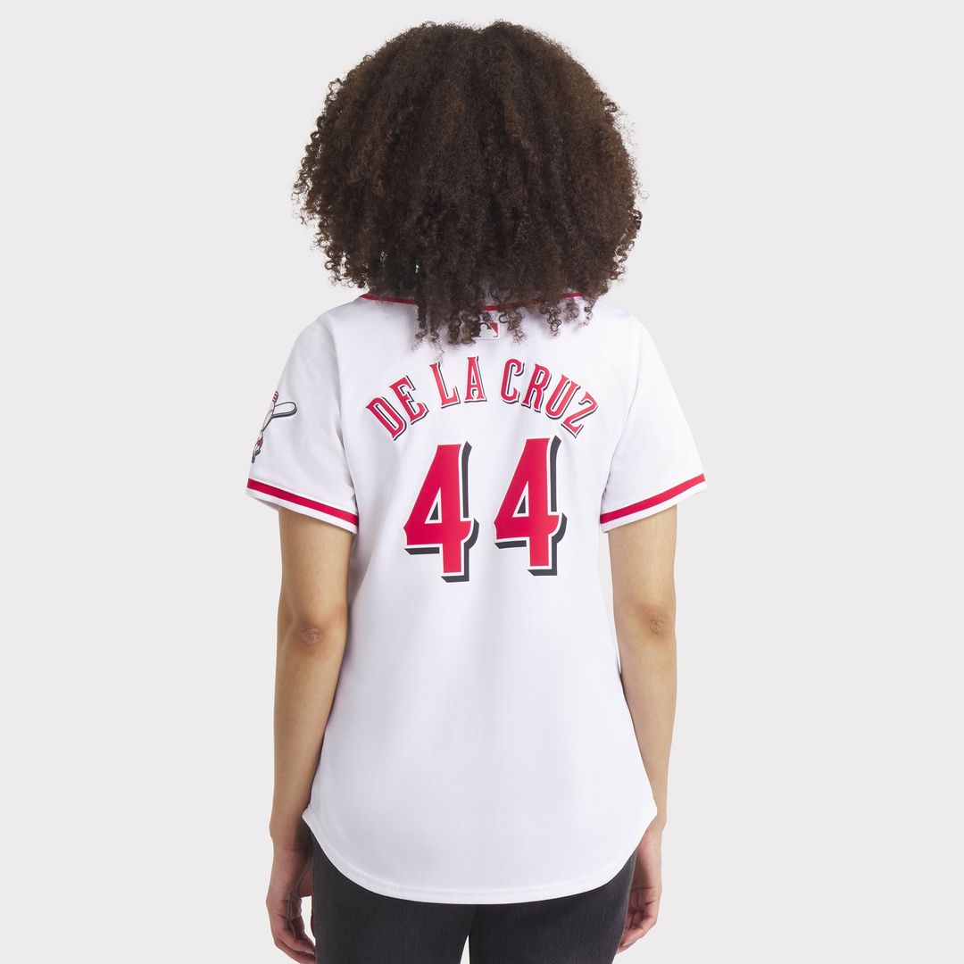 Cincinnati Reds Elly De La Cruz Women's Home Limited Jersey (White)