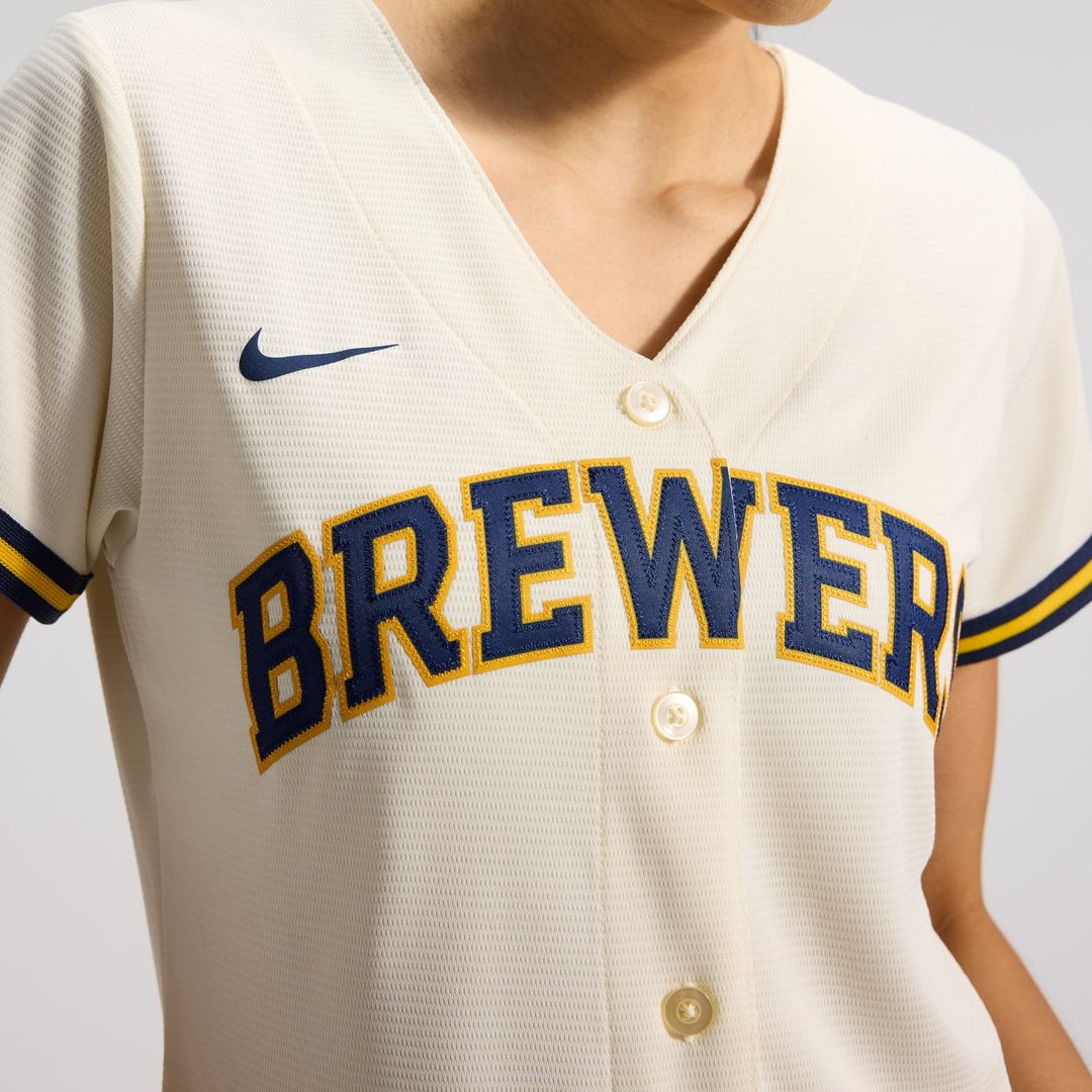 Milwaukee Brewers Sal Frelick Women's Home Replica Jersey (Cream)