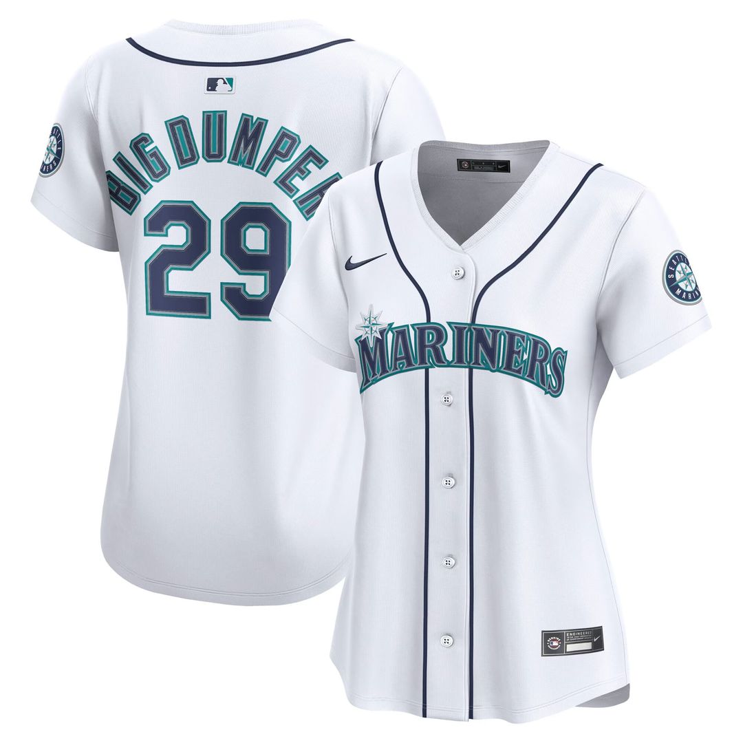 Seattle Mariners Cal Raleigh Women's Home Limited Jersey (White)