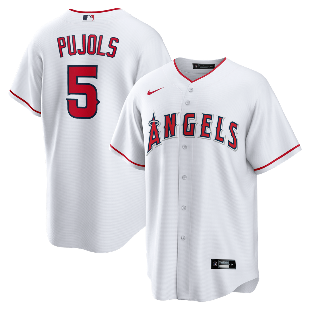 Los Angeles Angels Albert Pujols Home Retired Replica Jersey (White)