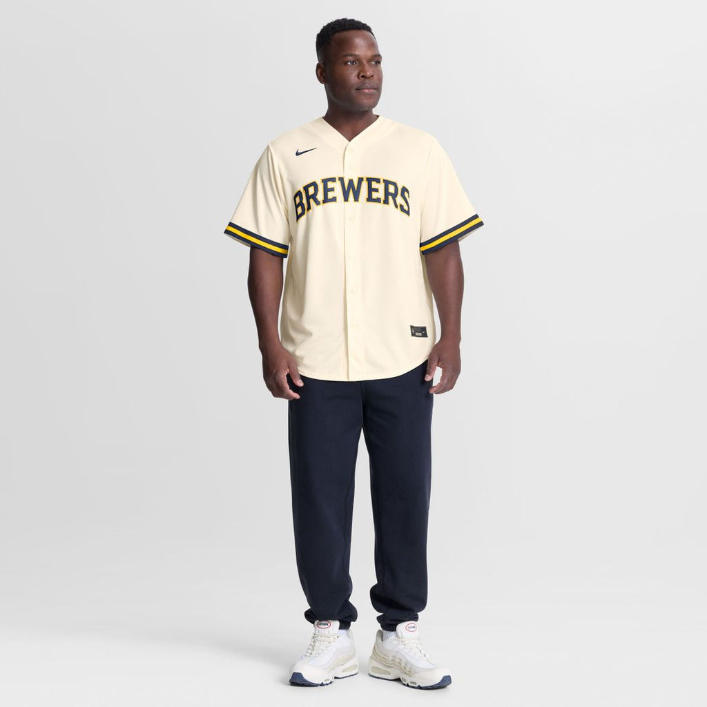 Milwaukee Brewers Jackson Chourio Home Replica Jersey (Cream)