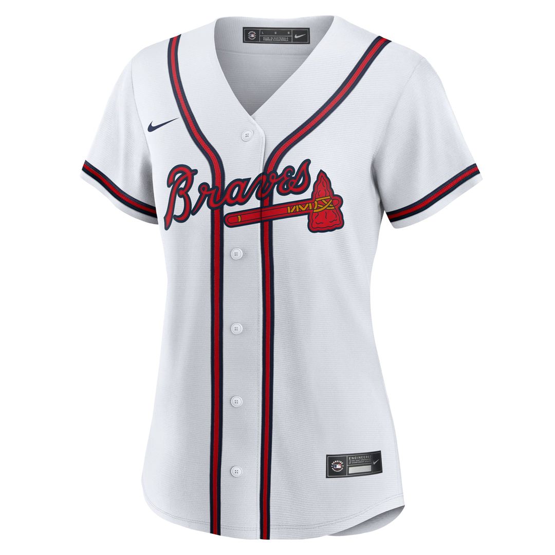 Atlanta Braves Reynaldo Lopez Women's Home Replica Jersey (White)