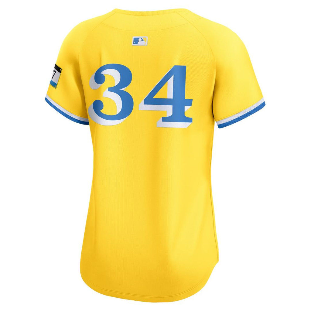 Boston Red Sox David Ortiz Women's City Connect Retired Player Jersey (Gold)