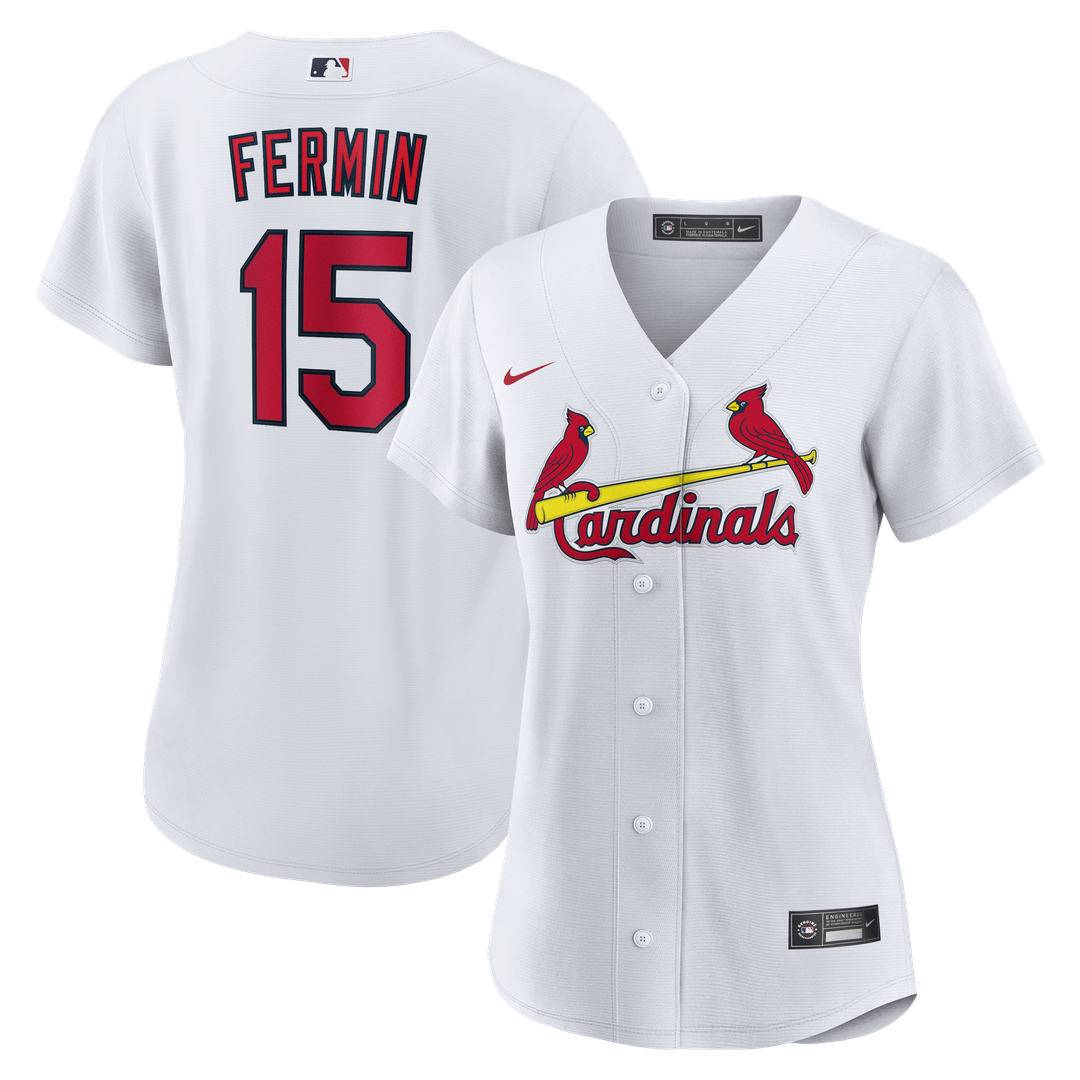 St. Louis Cardinals José Fermín Women's Home Replica Jersey (White)
