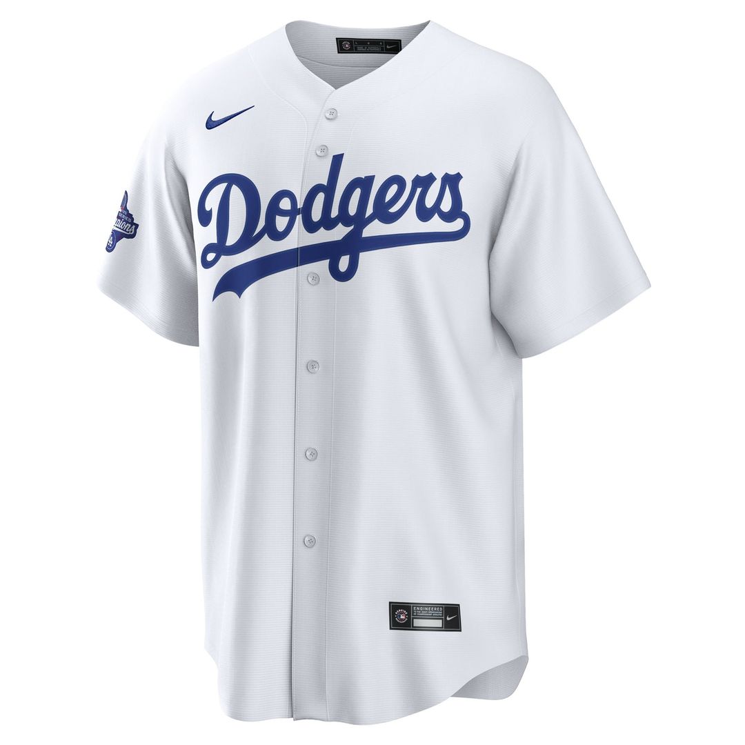 Los Angeles Dodgers Freddie Freeman Home 2025 World Series Champions Replica Jersey (White)