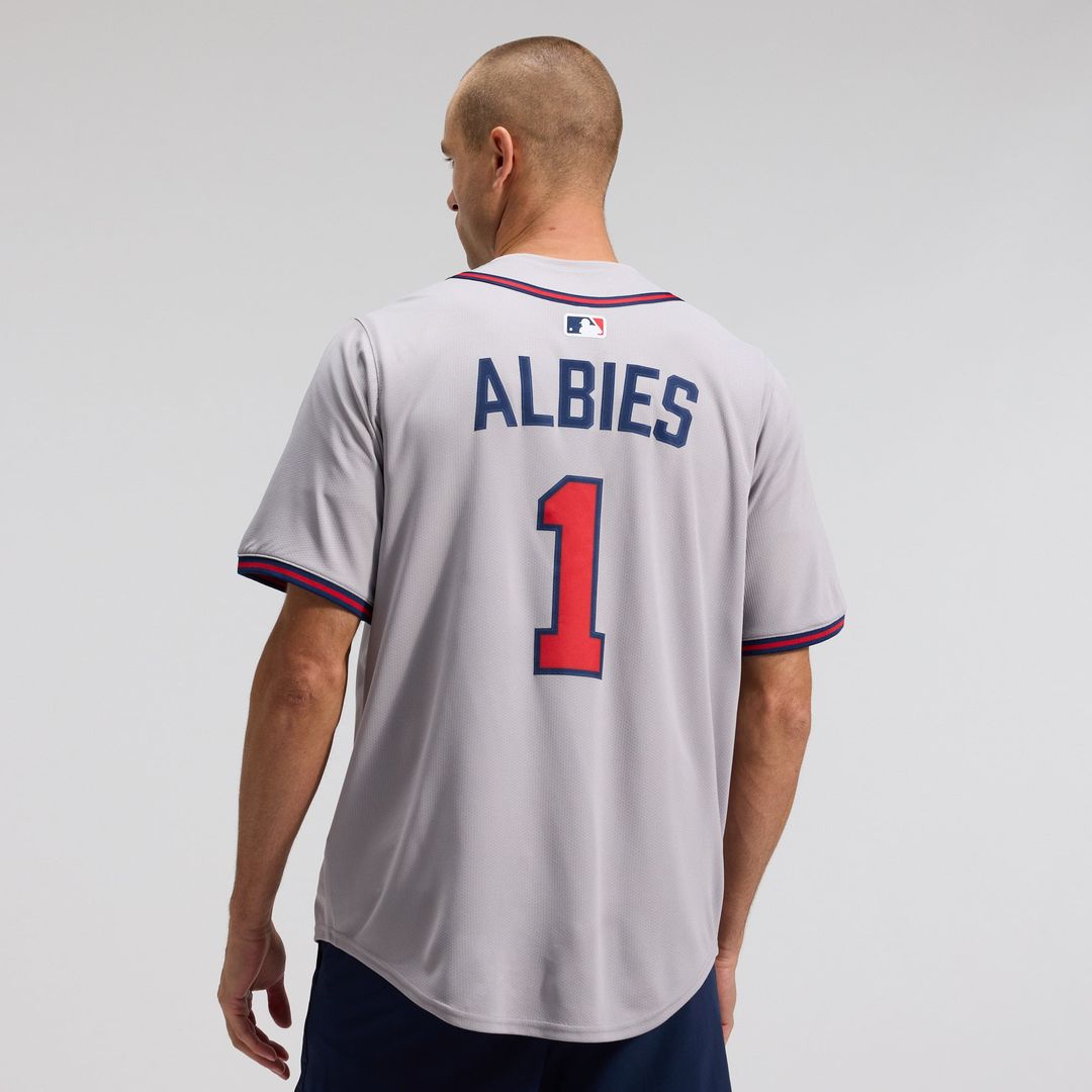 Atlanta Braves Ozzie Albies Road Limited Jersey (Gray)