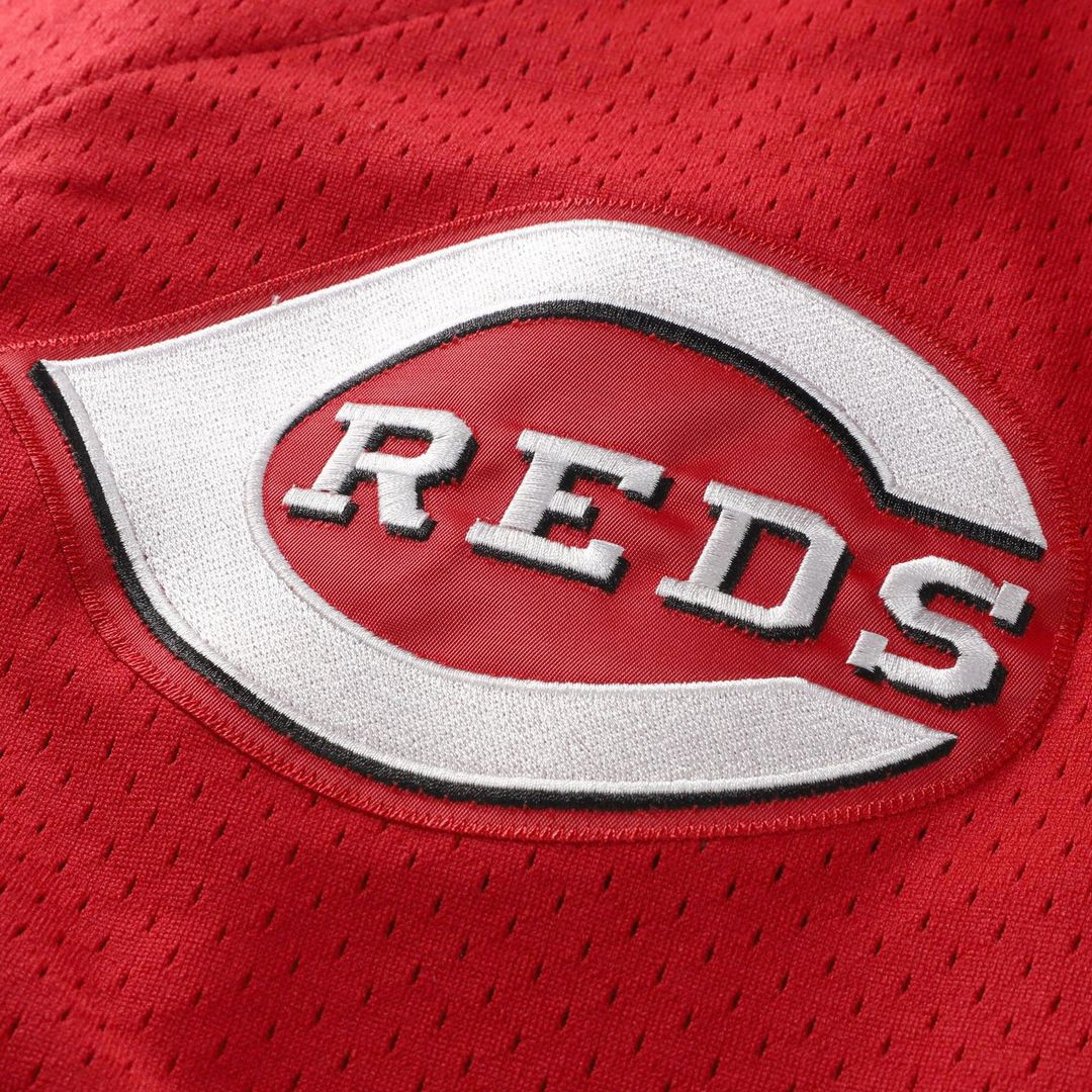 Cincinnati Reds Barry Larkin Throwback Cooperstown Mesh Batting Practice Jersey (Red)