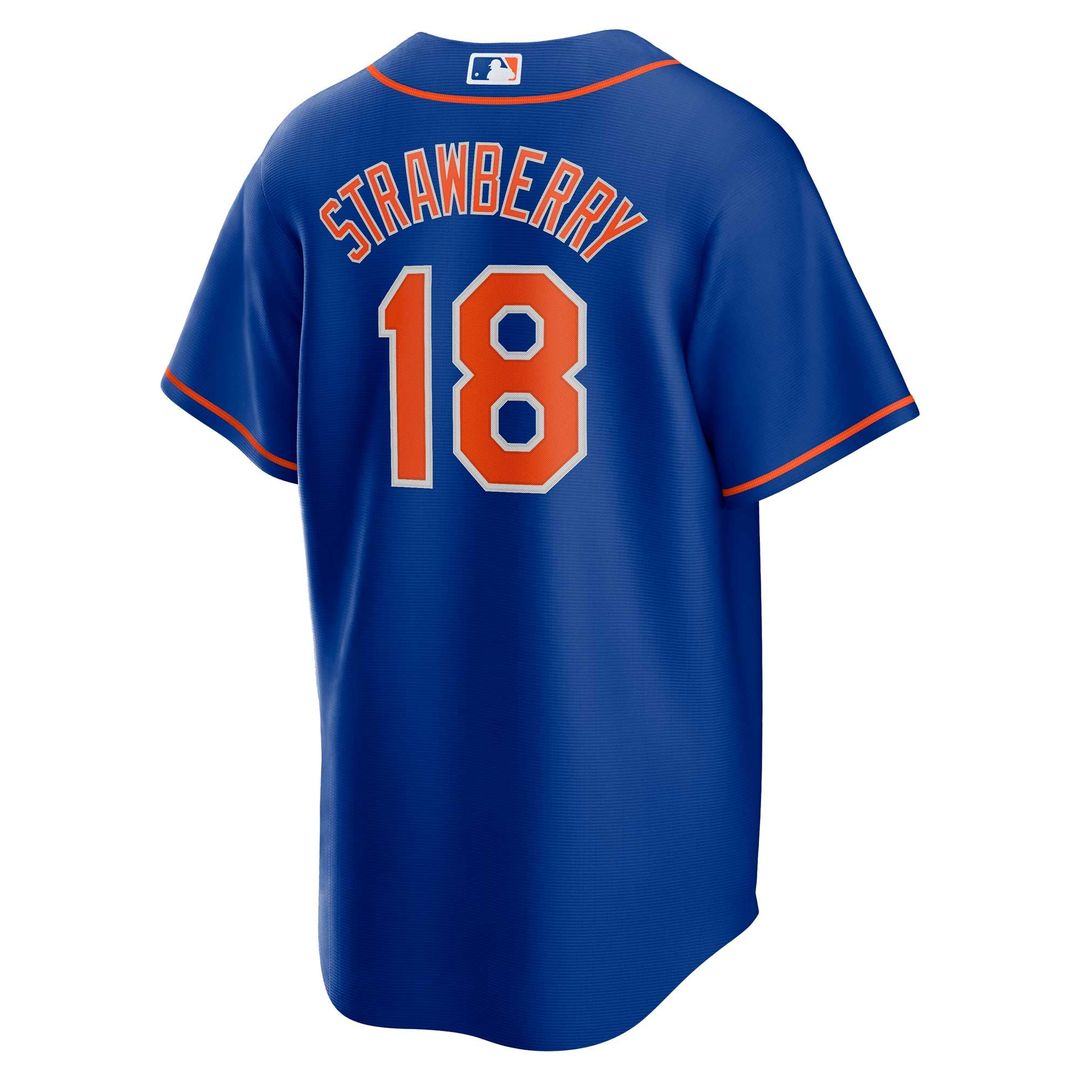 New York Mets Darryl Strawberry Alternate Replica Jersey (Royal)