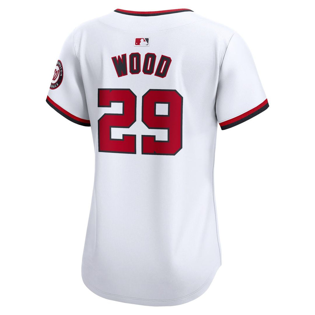 Washington Nationals James Wood Women's Home Limited Jersey (White)