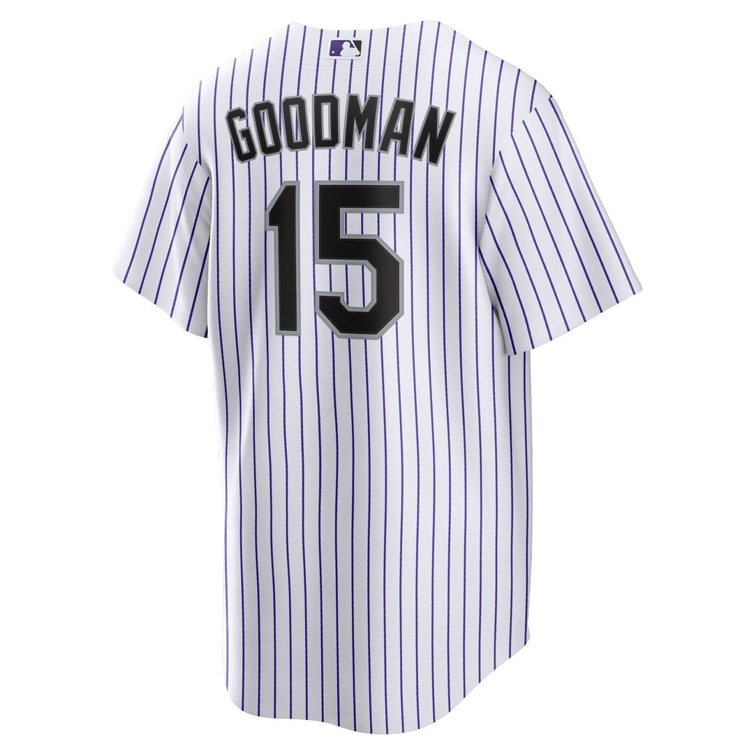 Colorado Rockies Hunter Goodman Home Replica Jersey (White)
