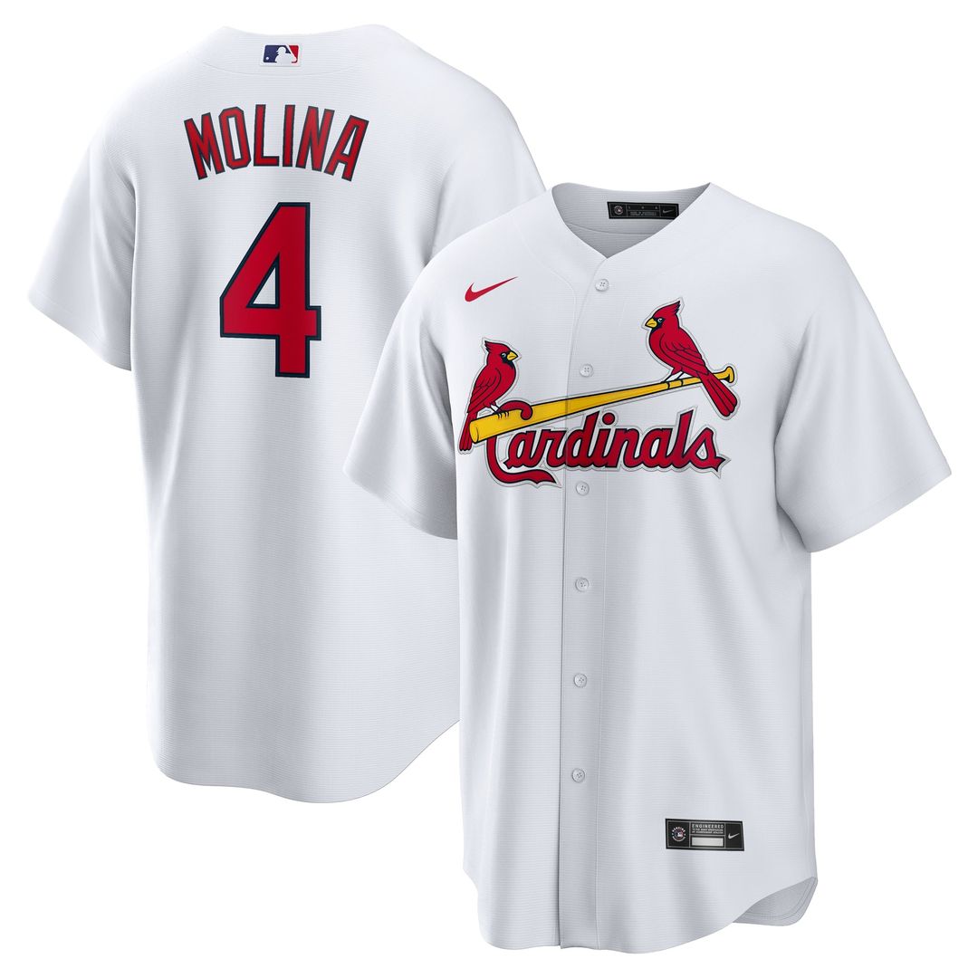 St. Louis Cardinals Yadier Molina Home Replica Retired Player Jersey (White)