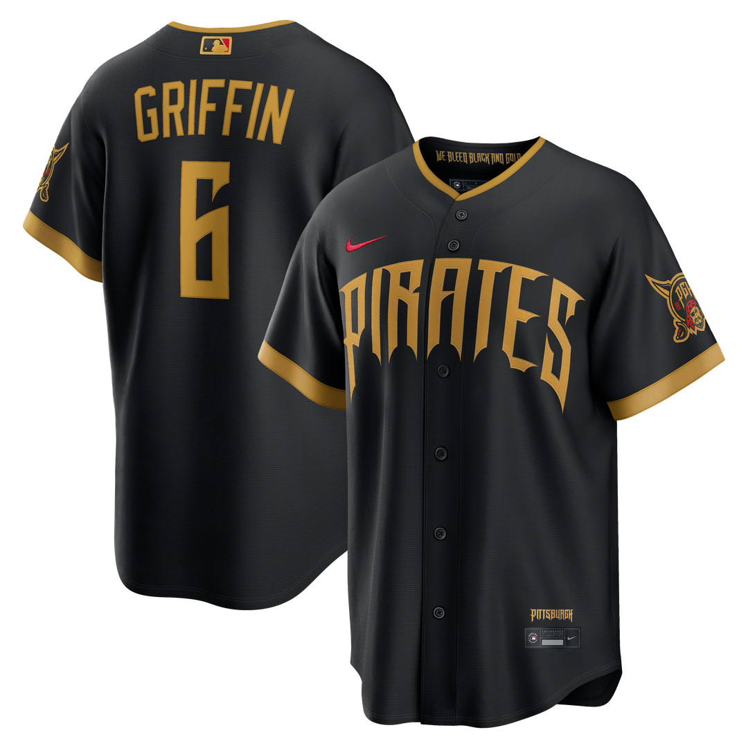 Pittsburgh Pirates Konnor Griffin 2026 City Connect Stadium Jersey (Black)