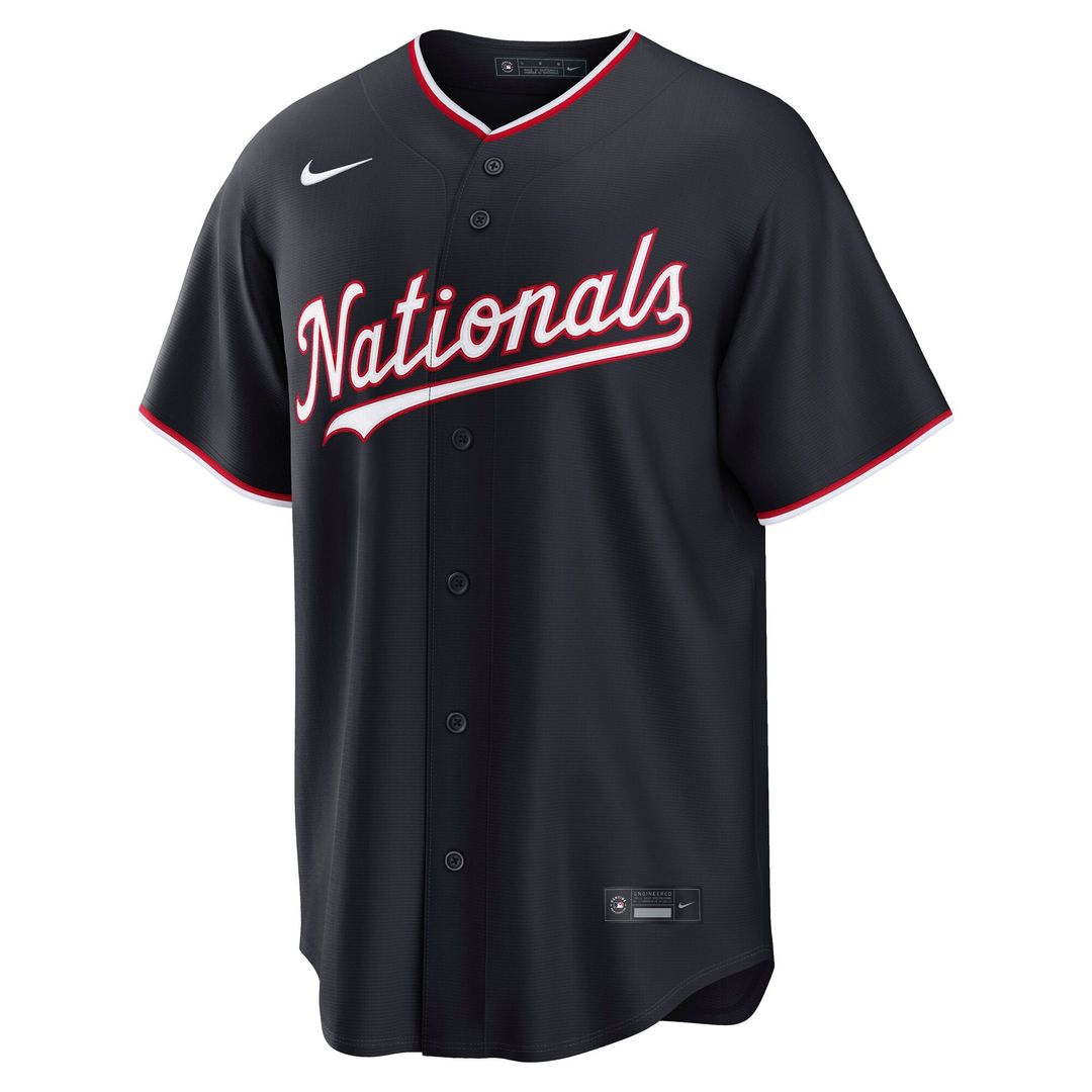 Washington Nationals James Wood Alternate Replica Jersey (Navy)