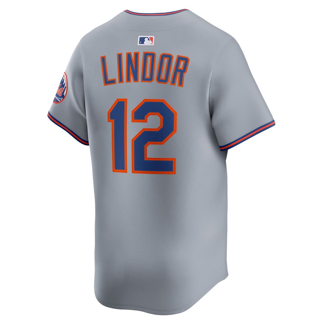 New York Mets Francisco Lindor Alternate Limited Jersey (Black)