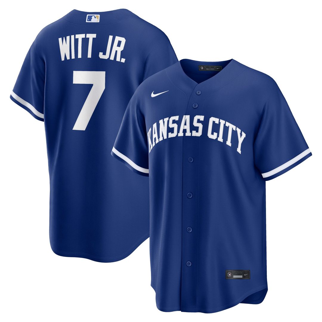 Kansas City Royals Bobby Witt Jr. Alternate Replica Jersey (Royal)
