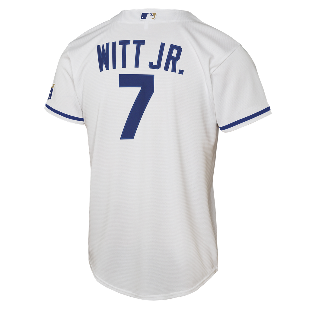 Kansas City Royals Bobby Witt Jr. Youth Home Stadium Jersey (White)