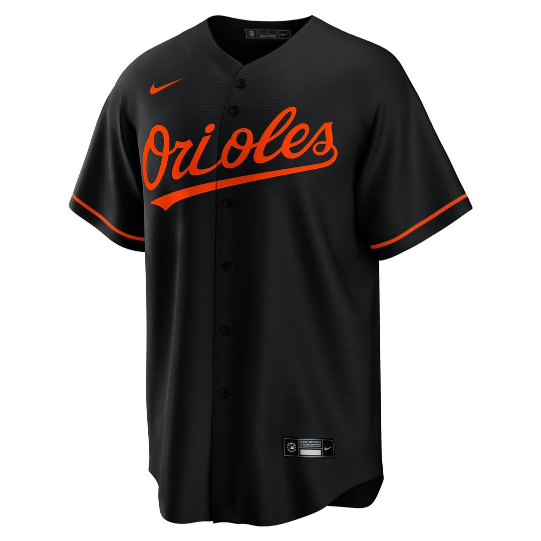 Baltimore Orioles Adley Rutschman Alternate Replica Jersey (Black)