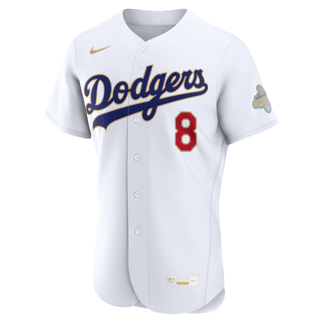 Los Angeles Dodgers Enrique Hernández 2026 Gold Collection Authentic Jersey (White)