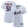 New York Mets Freddy Peralta Women's Home Replica Jersey (White)