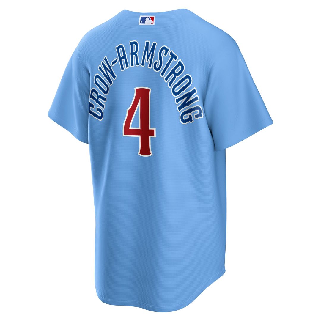 Chicago Cubs Pete Crow - Armstrong Alternate Replica Jersey (Light Blue)
