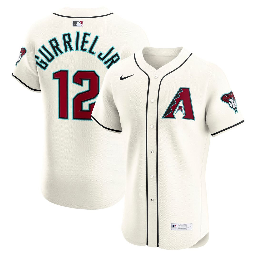 Arizona Diamondbacks Lourdes Gurriel Jr. Home Elite Jersey (Cream)