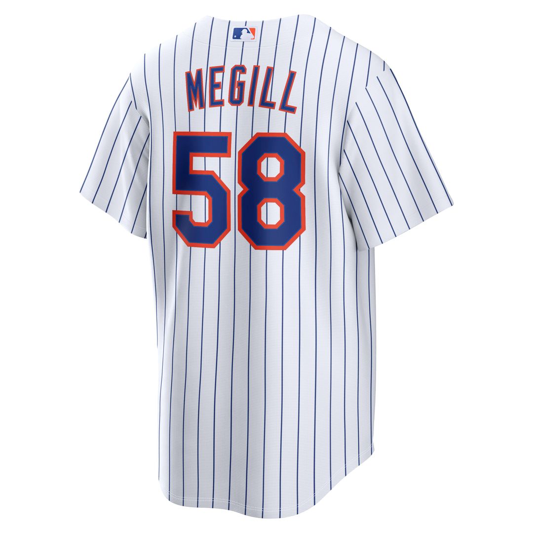 New York Mets Tylor Megill Home Replica Jersey (White)