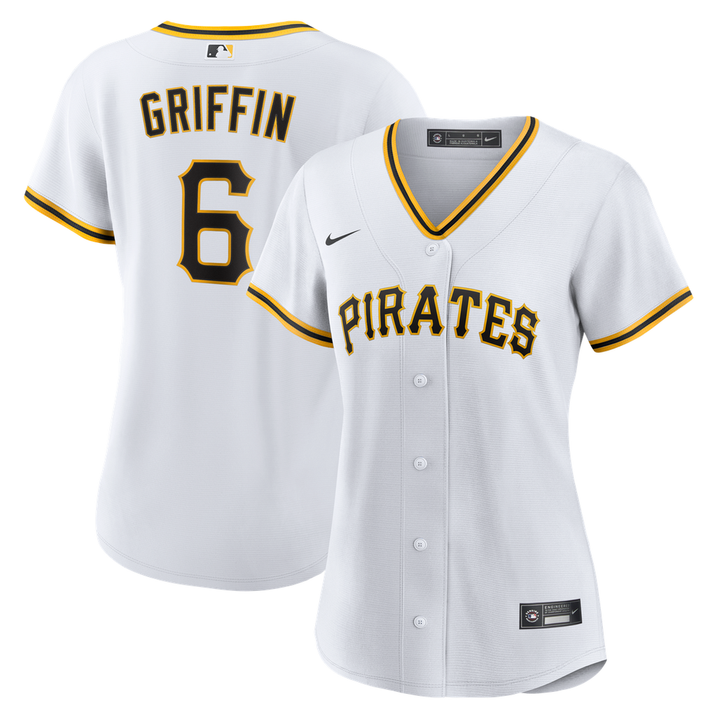 Pittsburgh Pirates Konnor Griffin Women's Home Replica Jersey (White)