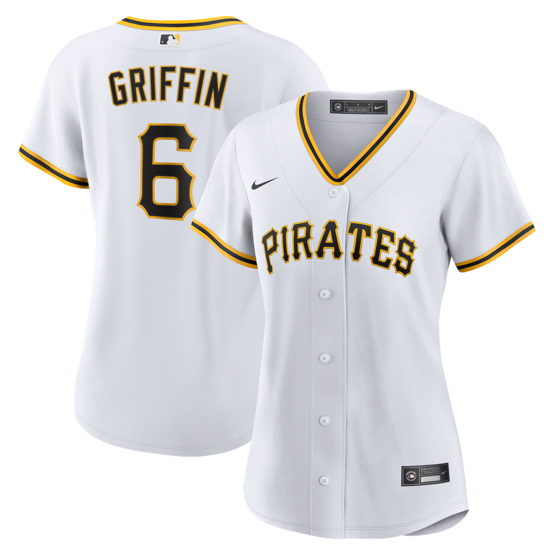 Pittsburgh Pirates Konnor Griffin Women's Home Replica Jersey (White)