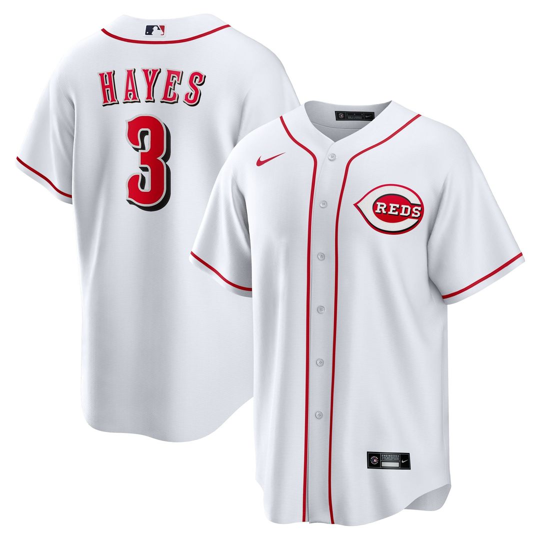 Cincinnati Reds Ke'Bryan Hayes Home Replica Jersey (White)